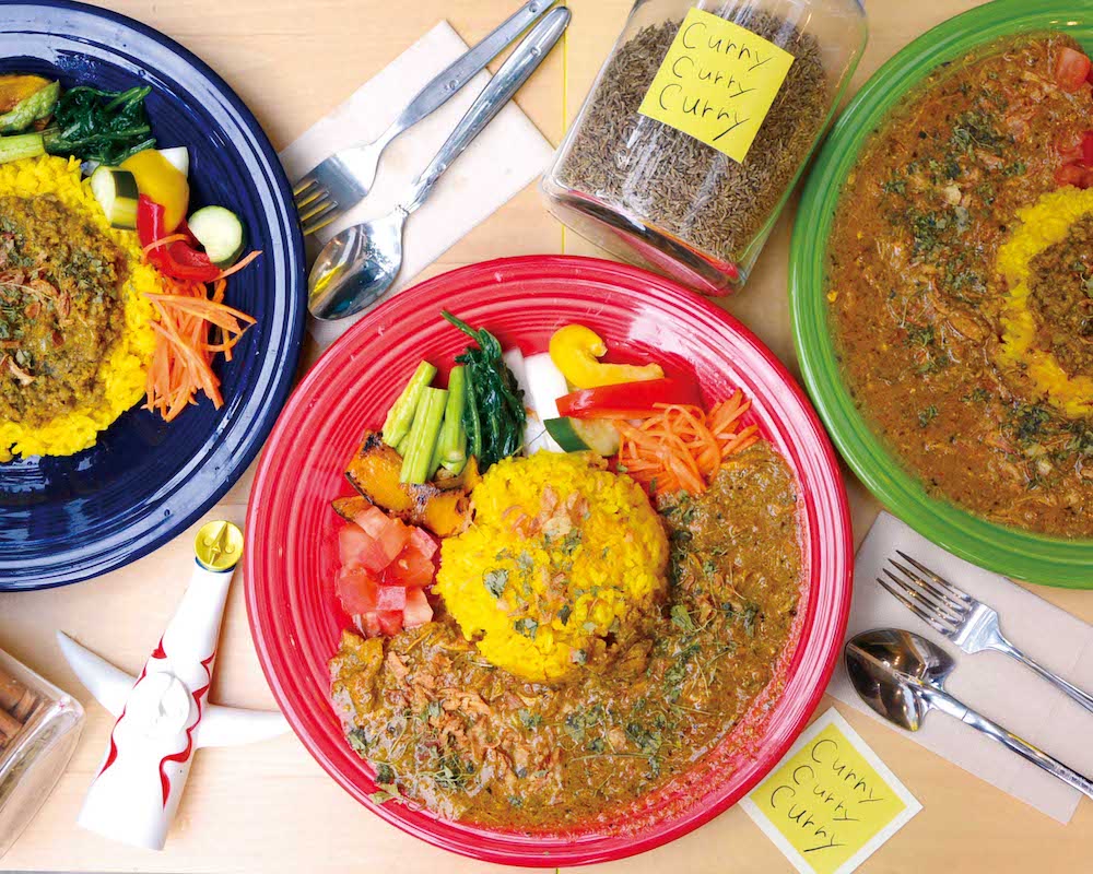 旧水曜カレー:カレー三種