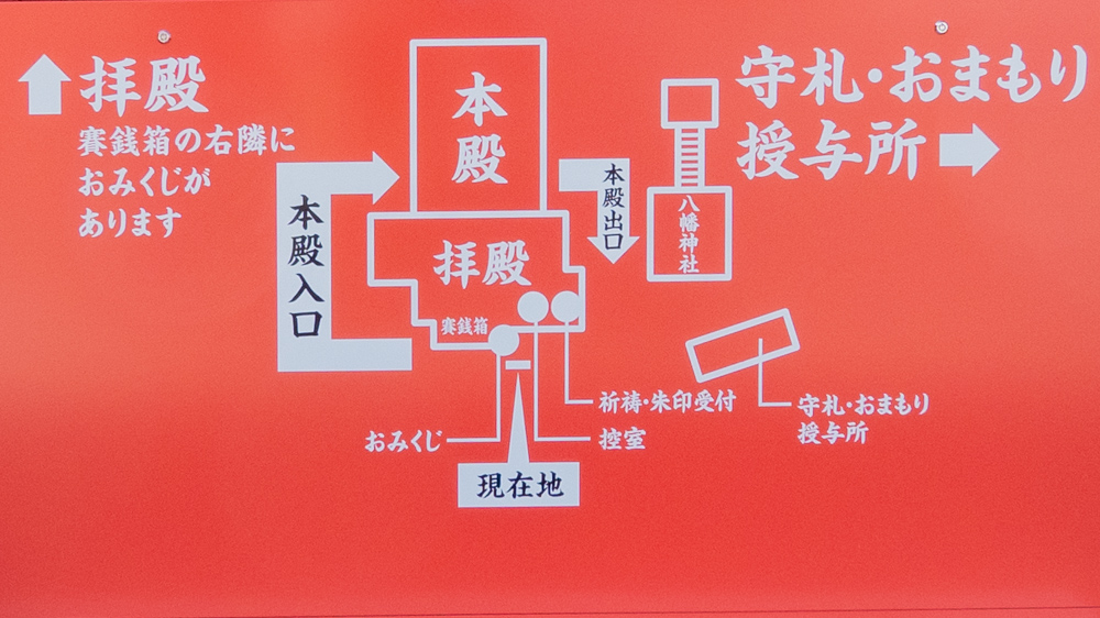 草戸稲荷神社:案内図