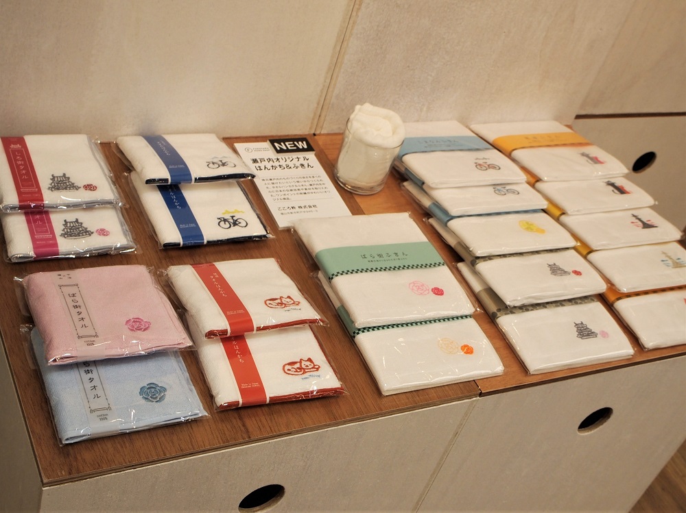 FUKUYAMA MONO SHOP 店内 はんかち&ふきん
