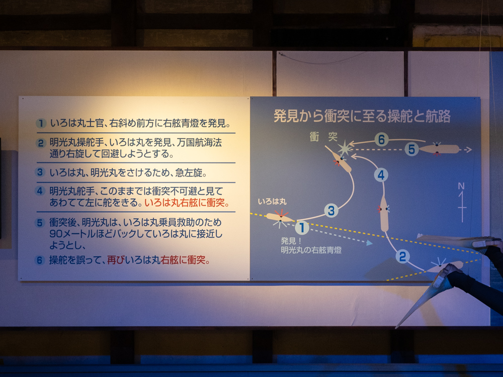 いろは丸展示館:いろは丸・明光丸衝突