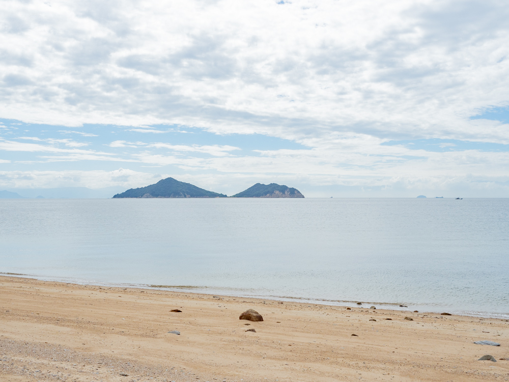 太進館:天女が浜からの眺め 宇治島
