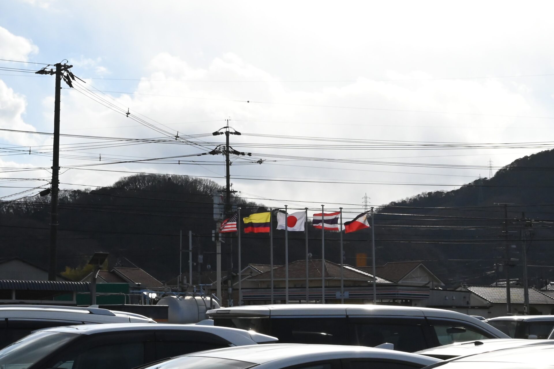 工場がある各国の旗